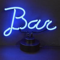 Blue Bar Desktop Neon Skilt