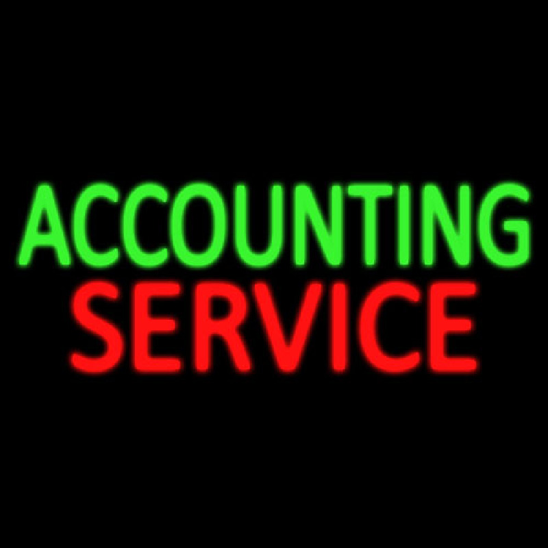 Accounting Service Neon Skilt