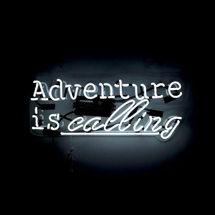 Adventure is Calling Neon Skilt