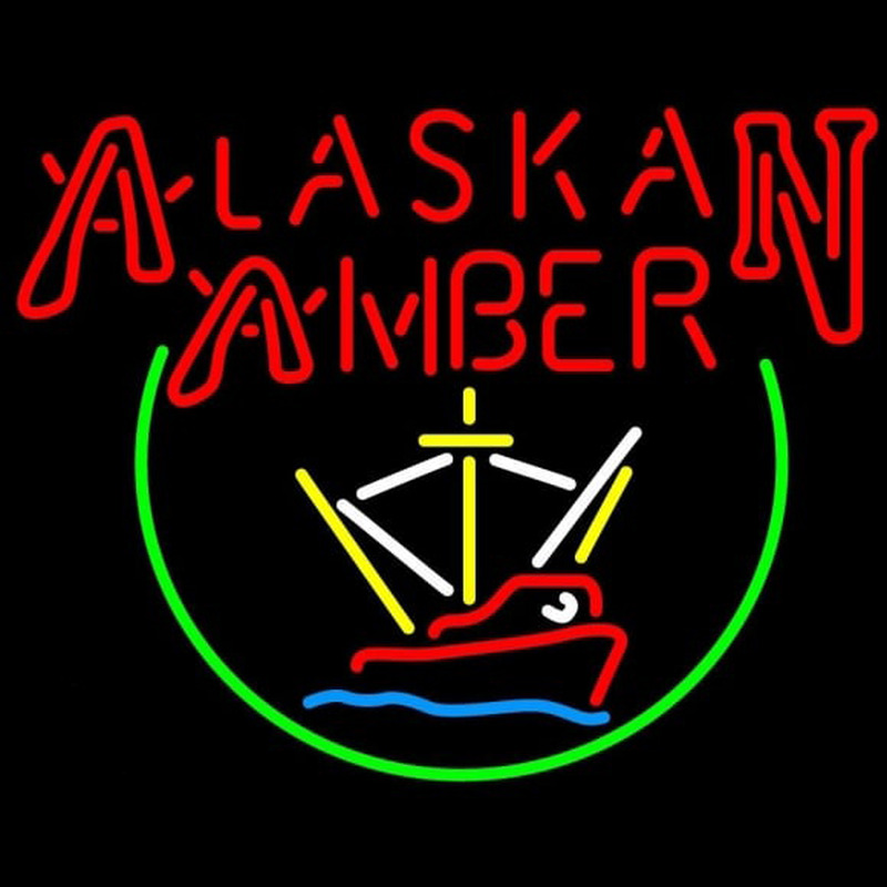 Alaskan Amber Trawler Neon Skilt