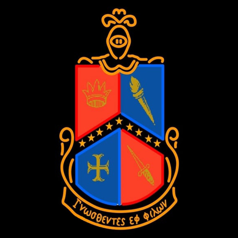 Alpha Delta Gamma Logo Neon Skilt