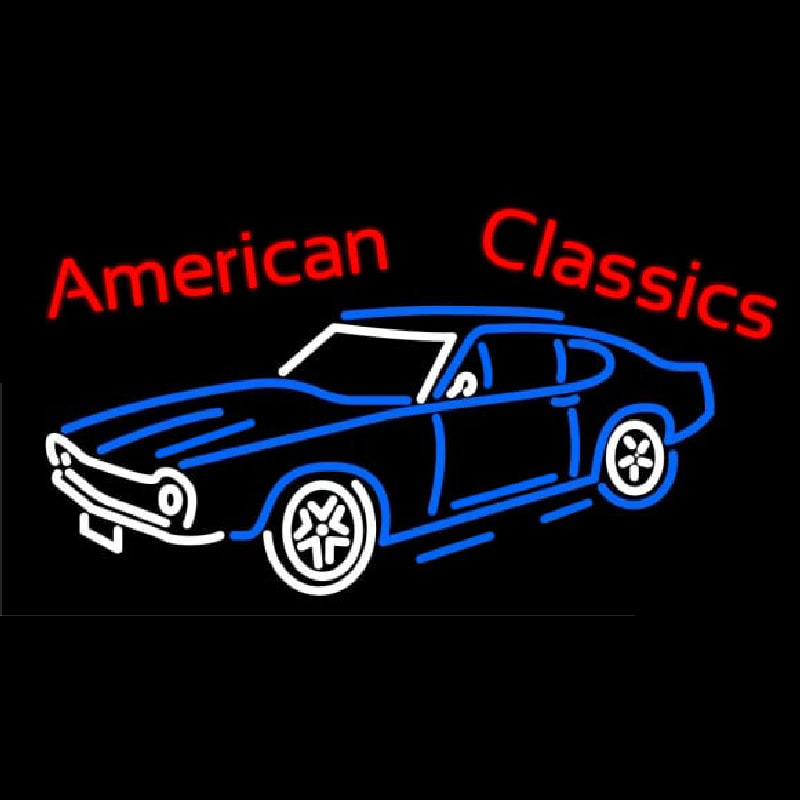 American Classics Car Neon Skilt