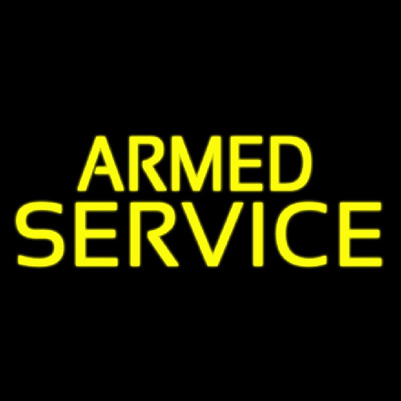 Armed Service Neon Skilt