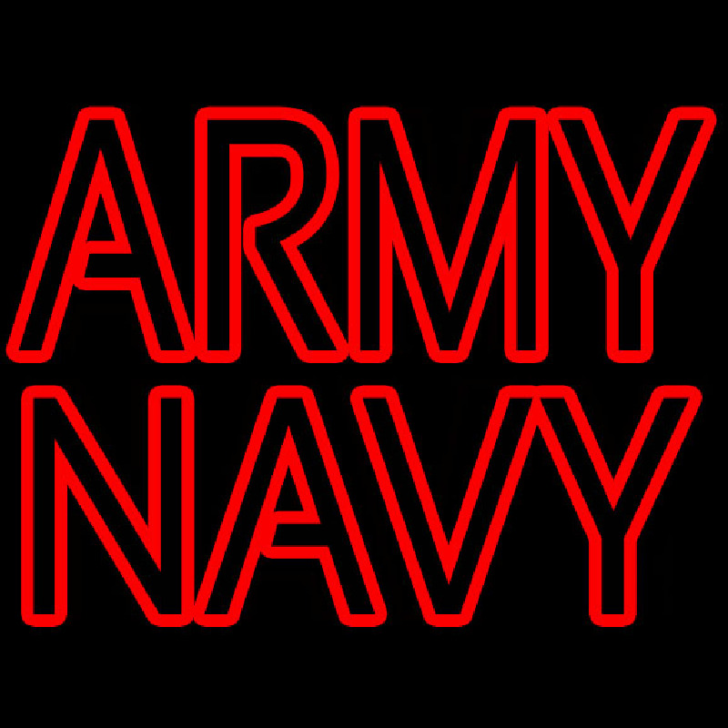 Army Navy Neon Skilt