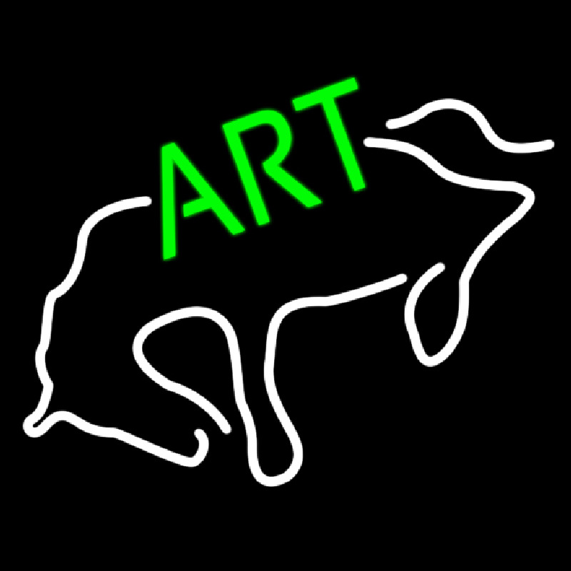 Art With Horse Neon Skilt