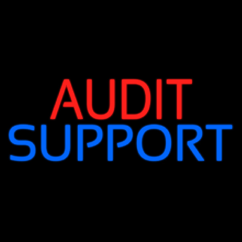 Audit Support Neon Skilt