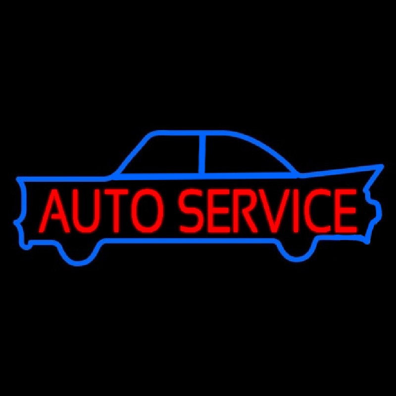 Auto Service Neon Skilt