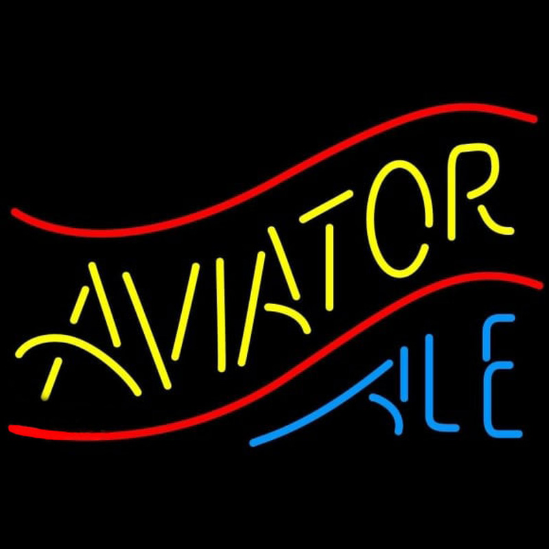 Aviator Ale Beer Sign Neon Skilt