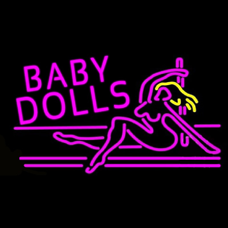 Baby Dolls Girls Strip Club Neon Skilt