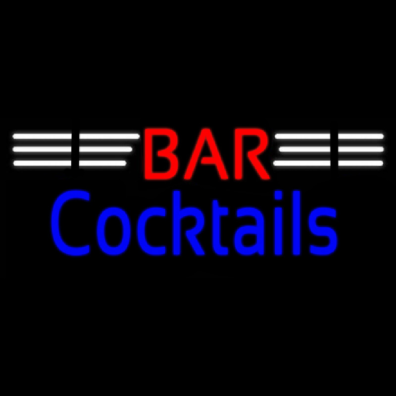 Bar Cocktails Real Neon Glass Tube Neon Skilt