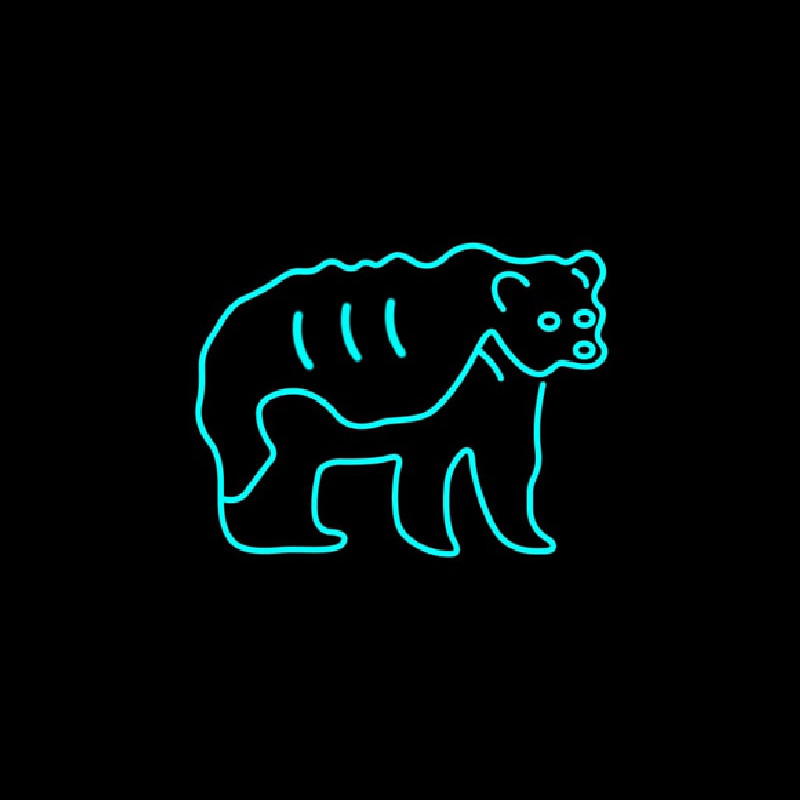 Bear New Animals Neon Skilt