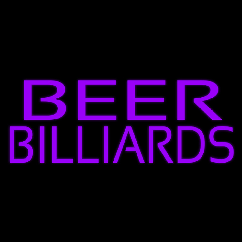 Beer Billiards 2 Neon Skilt