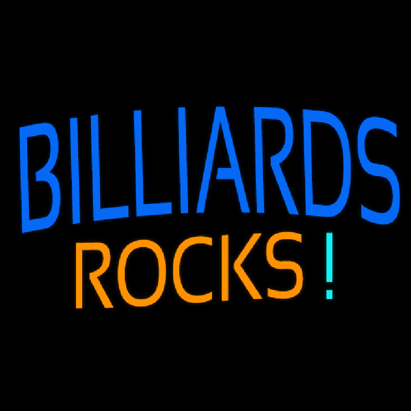 Billiards Rocks 1 Neon Skilt