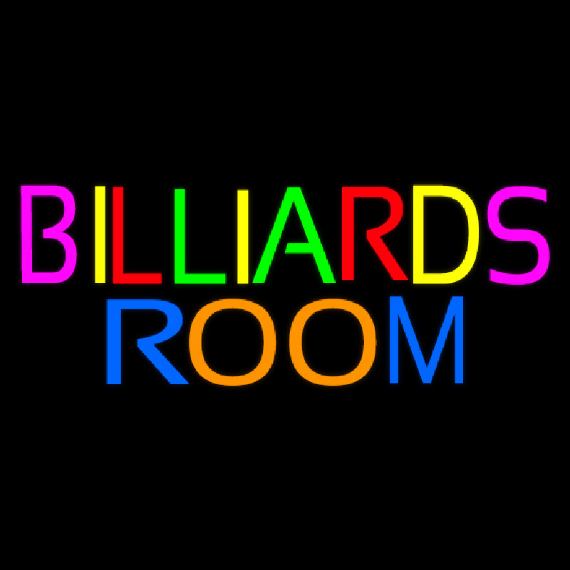 Billiards Room 5 Neon Skilt