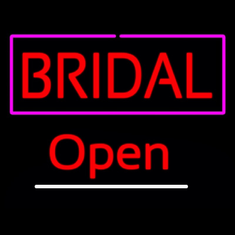 Block Bridal Open Neon Skilt