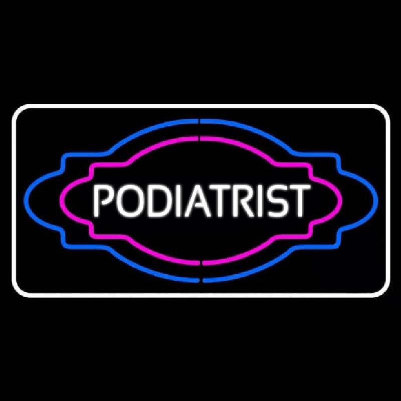 Block Podiatrist Neon Skilt