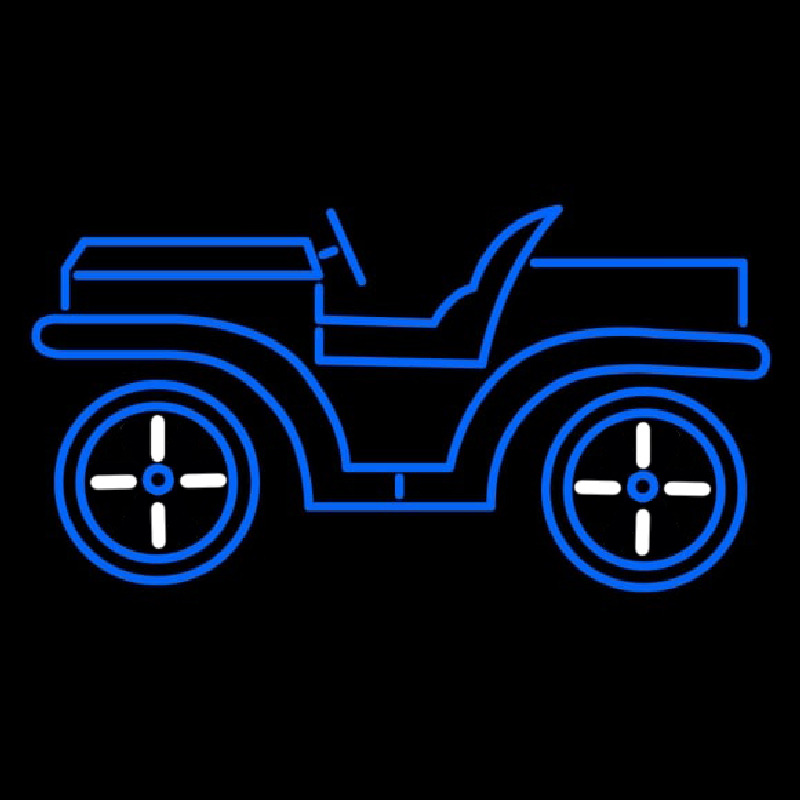 Blue Car Logo Neon Skilt