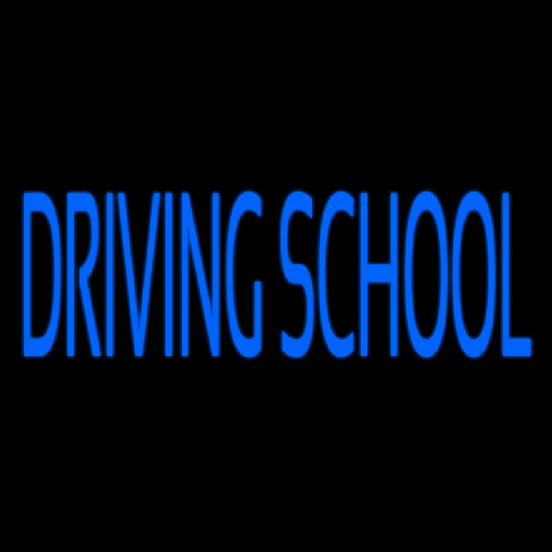 Blue Driving School Neon Skilt