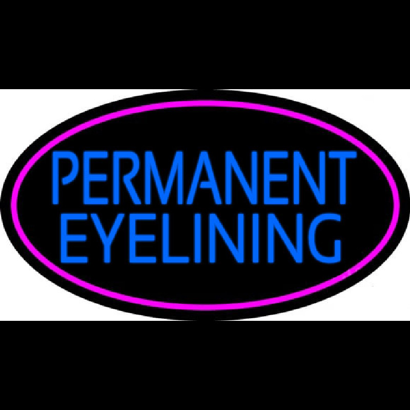 Blue Permanent Eye Lining Neon Skilt