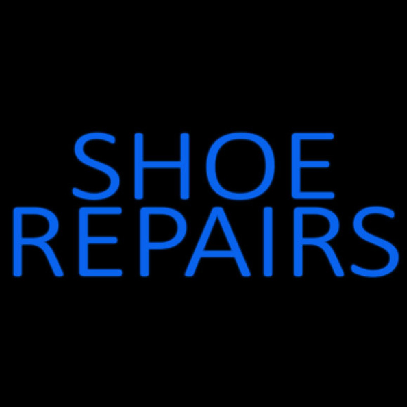 Blue Shoe Repairs Neon Skilt