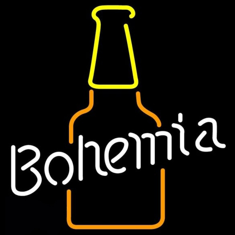 Bohemia Bottle Neon Skilt