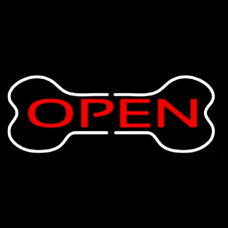 Bone Logo Open Neon Skilt