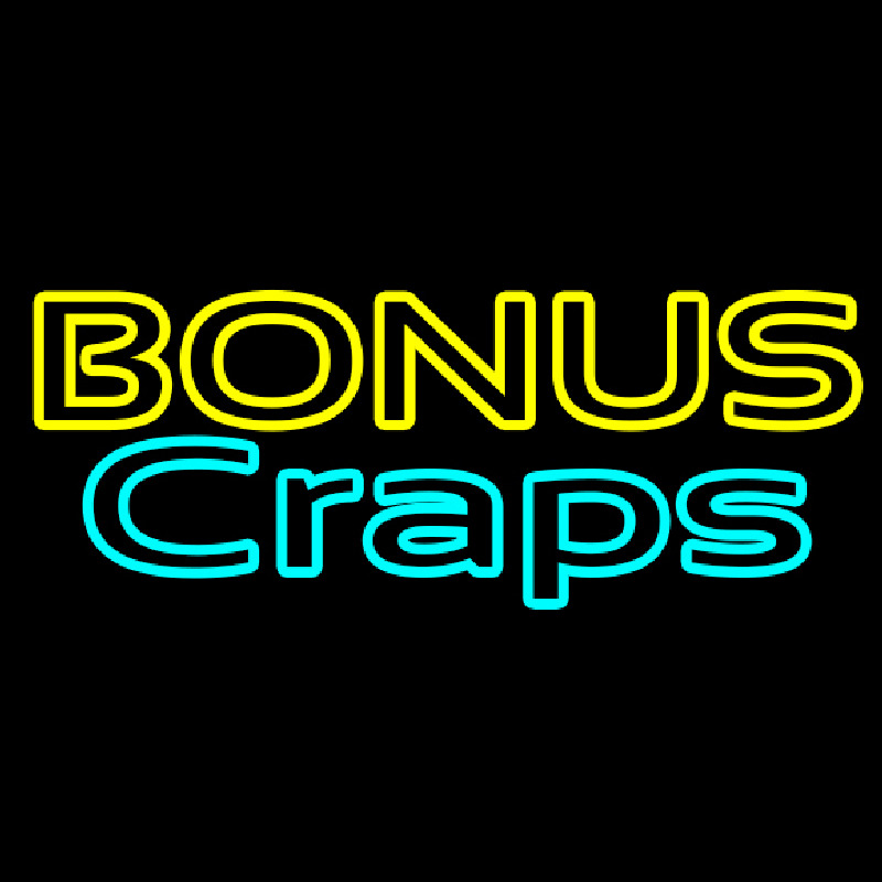 Bonus Craps 1 Neon Skilt