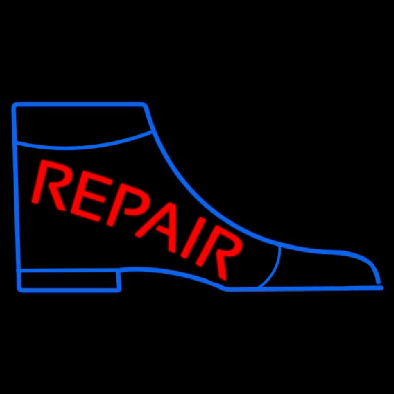 Boot Repair Neon Skilt