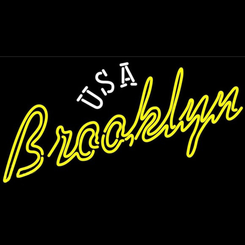 Brooklyn Usa Neon Skilt