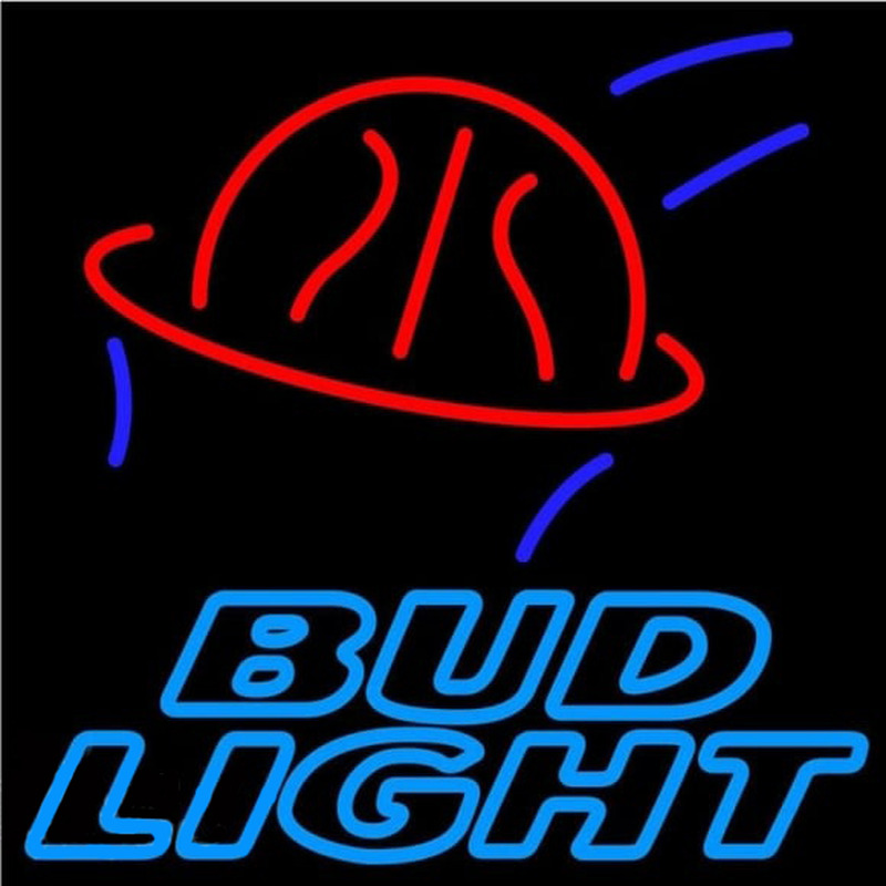 Bud Light Basketball Beer Sign Neon Skilt