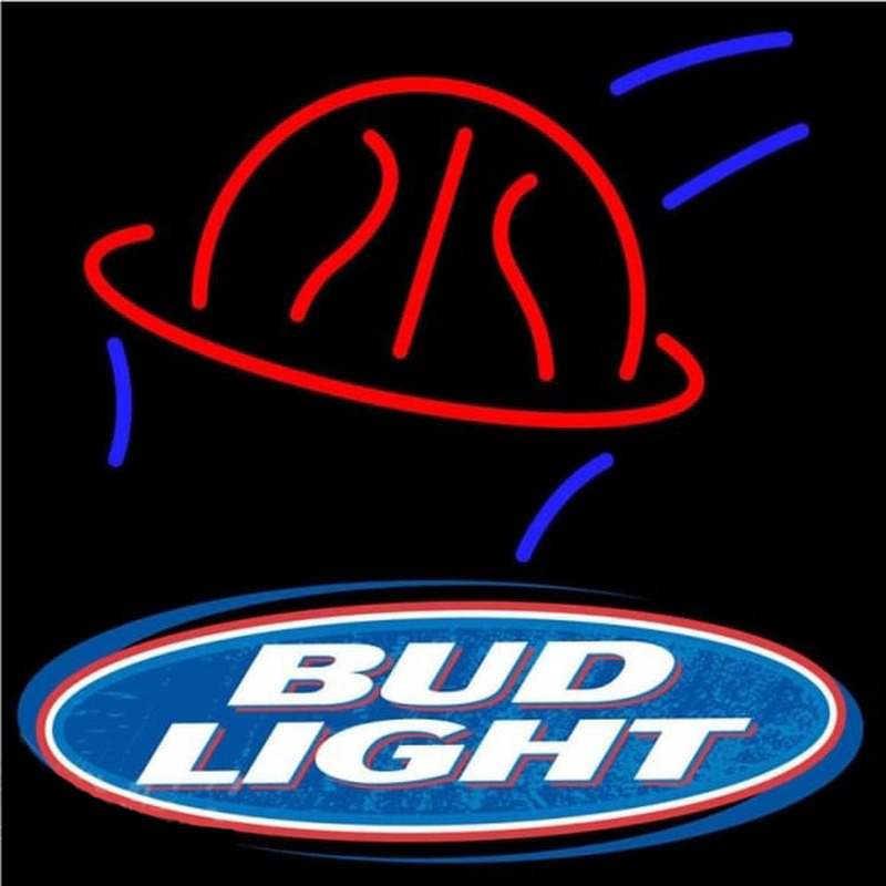 Bud Light Basketball Beer Sign Neon Skilt