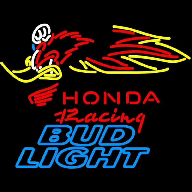 Bud Light Honda Racing Woody Woodpecker Crf 250450 Beer Sign Neon Skilt