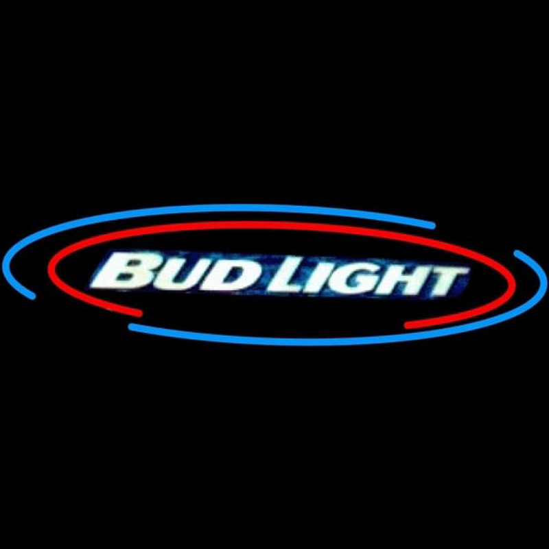 Bud Light Oval Large Beer Sign Neon Skilt