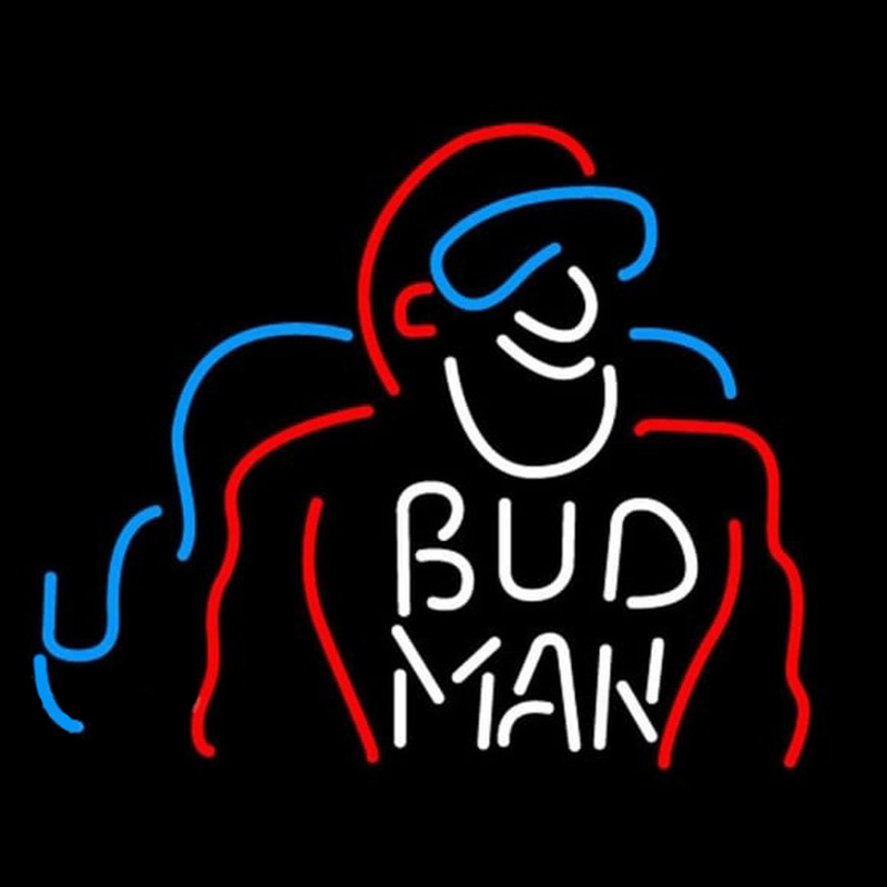 Bud Man Beer Sign Neon Skilt