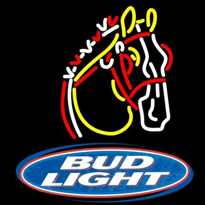 Budlight Logo Horse Beer Sign Neon Skilt