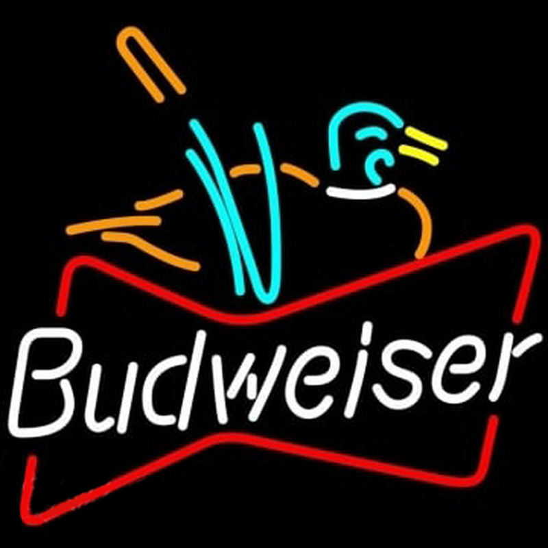 Budweiser Duck Neon Skilt