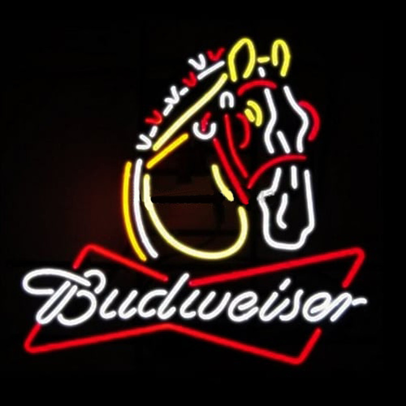 Budweiser Horsehead Neon Skilt