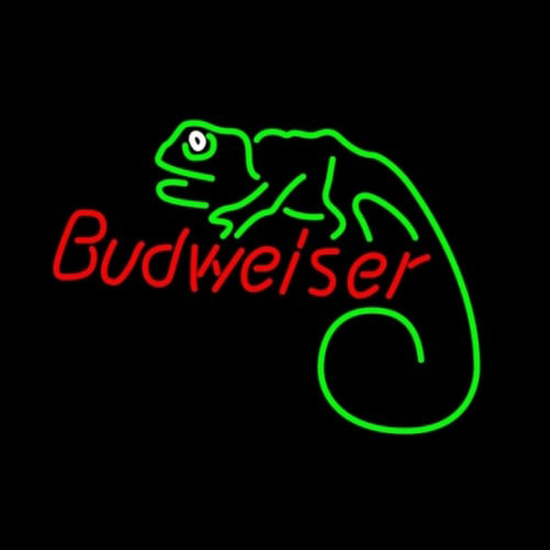 Budweiser Louie Lizard Neon Skilt