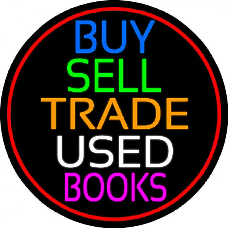 Buy Sell Trade Used Books Neon Skilt