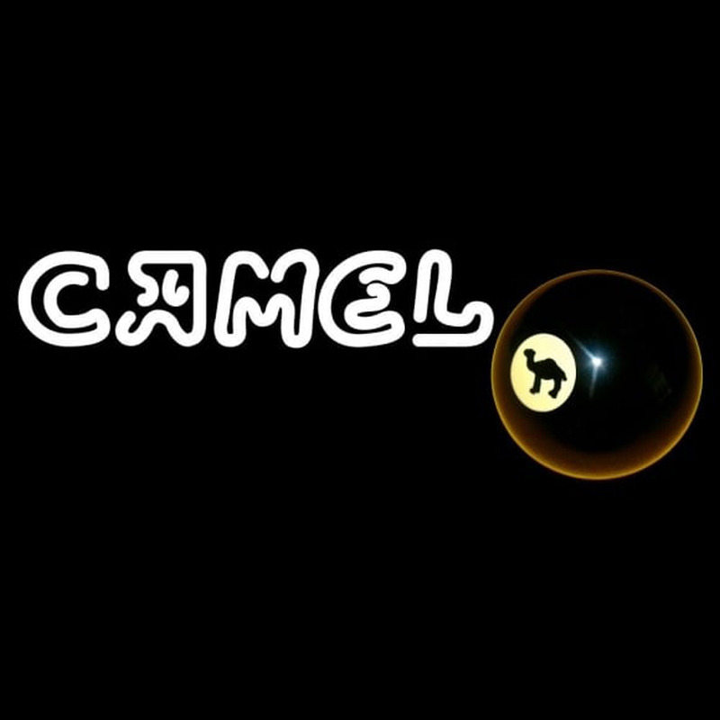 Camel Cigarettes Billiard Ball Neon Skilt