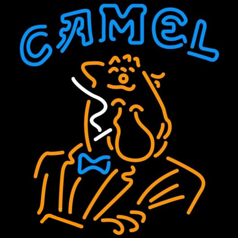 Camel Cigarettes Man Neon Skilt