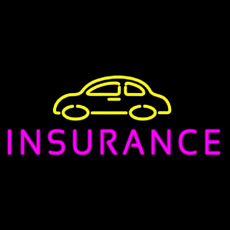 Car Logo Auto Insurance Logo Neon Skilt