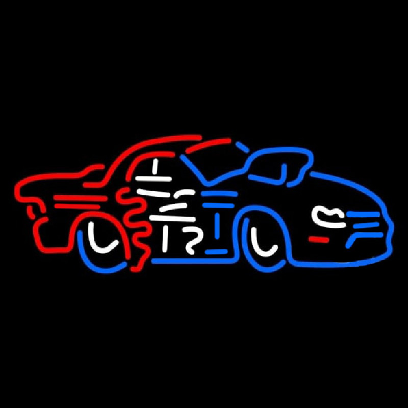 Car Racing Neon Skilt