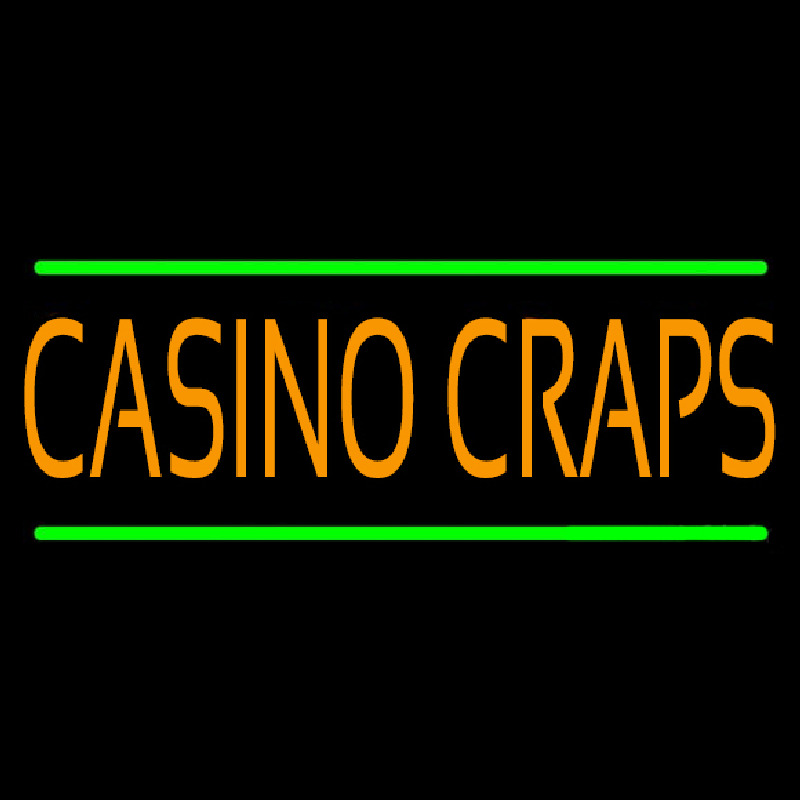 Casino Craps 3 Neon Skilt