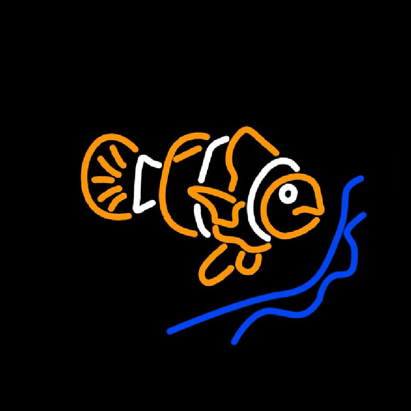 Clown Fish Neon Skilt