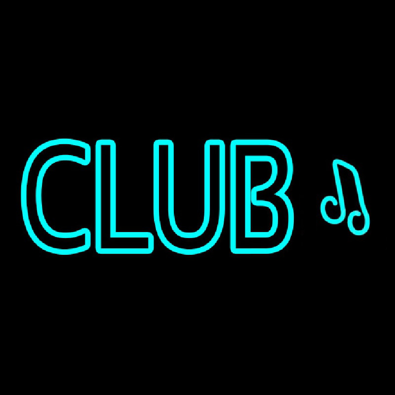 Club Music Neon Skilt