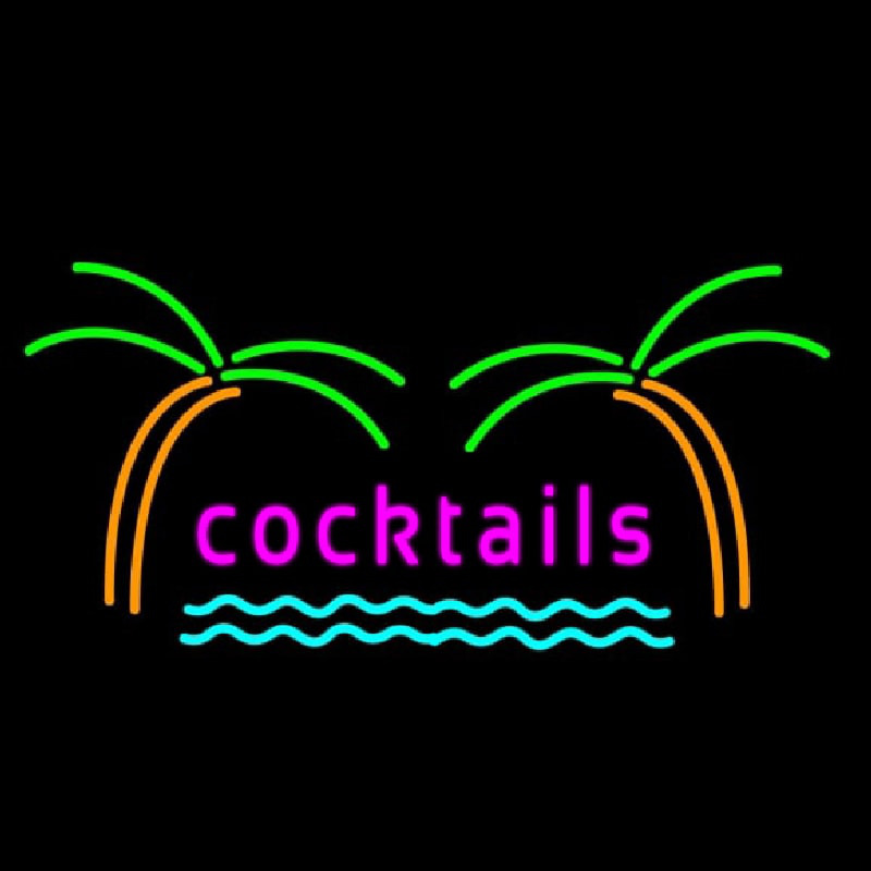 Cocktails Neon Skilt