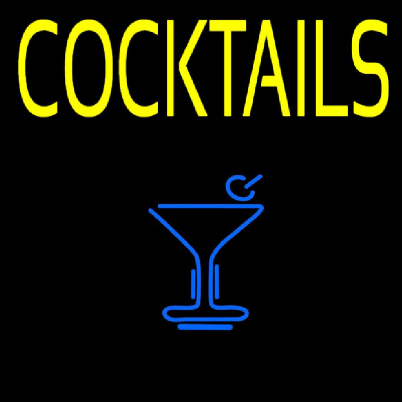 Cocktails Neon Skilt