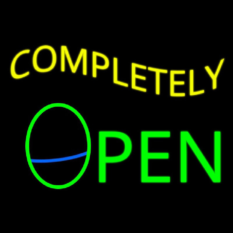 Completely Open Neon Skilt