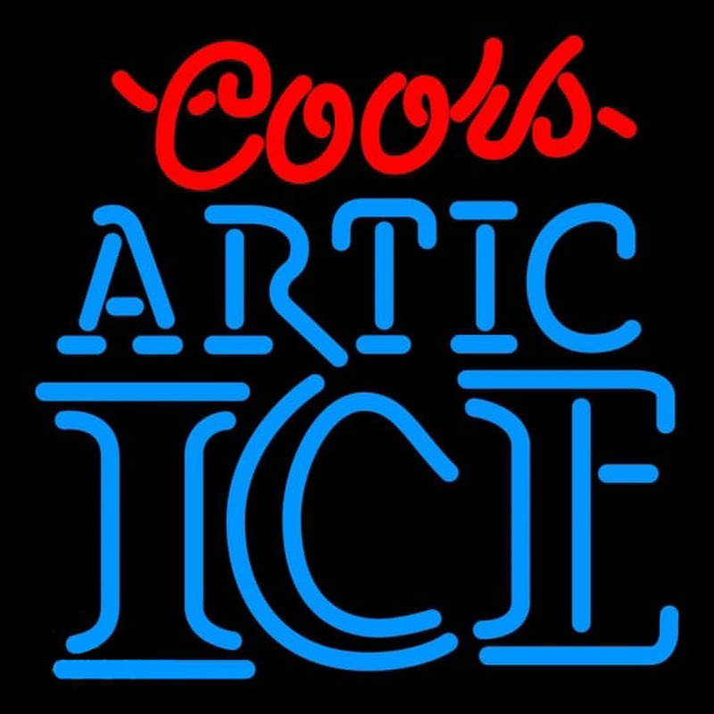 Coors Artic Ice Beer Sign Neon Skilt